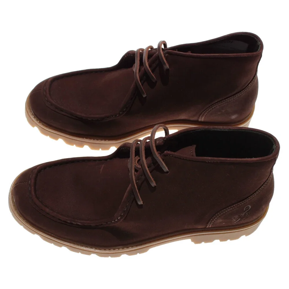 Pastori NWD Lace Up Chukka Boots Size 42 (US 9) in Brown Suede Made in Italy